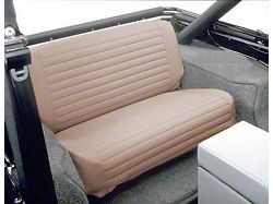 Bestop Rear Fold and Tumble Seat Cover; Tan (66-95 Jeep CJ5, CJ7 & Wrangler YJ)