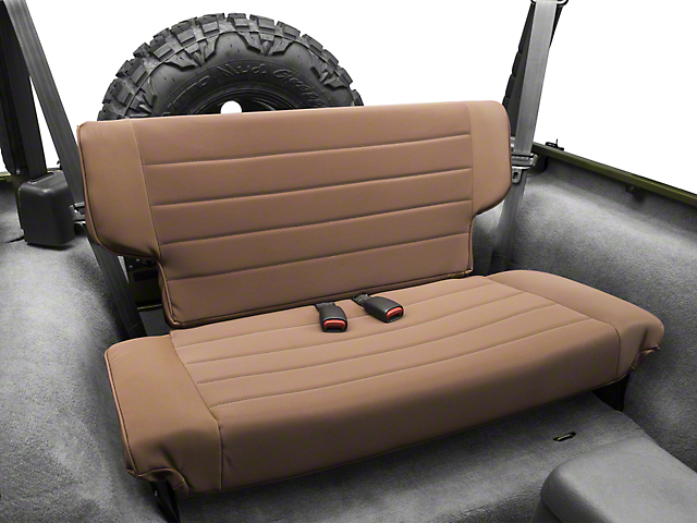 Rugged Ridge Fold and Tumble Rear Seat; Spice (97-02 Jeep Wrangler TJ)