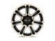 HELO HE904 Satin Black Machined Dark Tint Wheel; 20x9 (18-24 Jeep Wrangler JL)