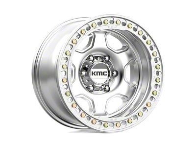 KMC Hex Beadlock Machined Wheel; 17x9 (07-18 Jeep Wrangler JK)