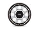 KMC Riot Beadlock Machined Face Satin Black Windows with Satin Black Ring Wheel; 17x8.5 (07-18 Jeep Wrangler JK)