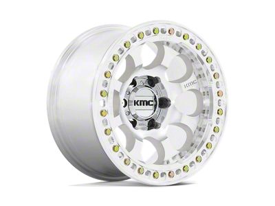 KMC Riot Beadlock Machined Wheel; 17x8.5 (07-18 Jeep Wrangler JK)