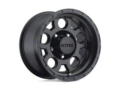 KMC Enduro Matte Black Wheel; 16x9 (07-18 Jeep Wrangler JK)
