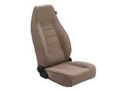 Rugged Ridge High-Back Reclining Front Seat; Tan (76-02 Jeep CJ5, CJ7, Wrangler YJ & TJ)