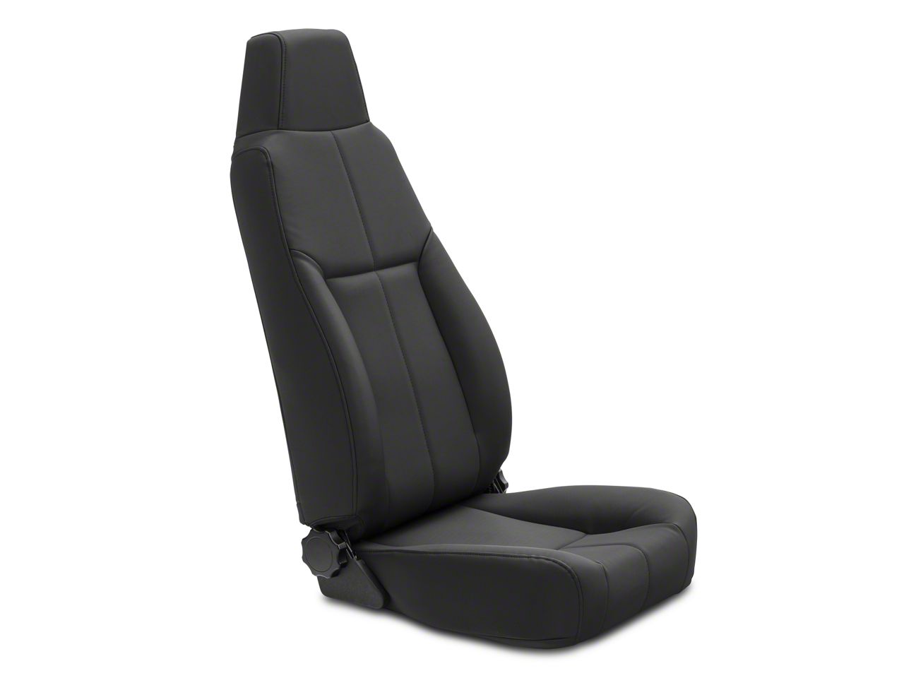 Rugged Ridge Jeep Wrangler High-Back Reclining Front Seat; Black Denim ...