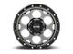 KMC Dirty Harry Satin Gray with Black Lip Wheel; 17x8.5 (07-18 Jeep Wrangler JK)