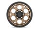 KMC Dirty Harry Matte Bronze with Black Lip Wheel; 17x9 (07-18 Jeep Wrangler JK)