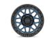 KMC GRS Midnight Blue with Gloss Black Lip Wheel; 17x8.5 (07-18 Jeep Wrangler JK)
