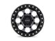 KMC Riot SBL Anthracite with Satin Black Lip Wheel; 17x9 (07-18 Jeep Wrangler JK)