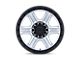 KMC Outrun Machined with Gloss Black Lip Wheel; 17x8.5 (07-18 Jeep Wrangler JK)