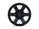 KMC Outrun Matte Black with Gloss Black Lip Wheel; 18x9 (05-10 Jeep Grand Cherokee WK)