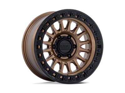 KMC IMS Matte Bronze with Gloss Black Lip Wheel; 17x8.5 (07-18 Jeep Wrangler JK)