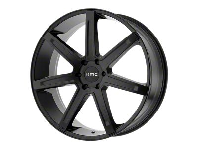 KMC Revert Satin Black Wheel; 24x9.5 (07-18 Jeep Wrangler JK)