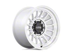 KMC Impact OL Silver Machined Wheel; 17x9 (07-18 Jeep Wrangler JK)