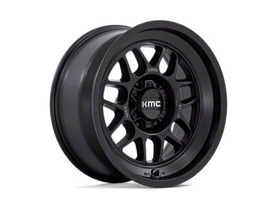KMC Terra Satin Black Wheel; 18x8.5 (05-10 Jeep Grand Cherokee WK)