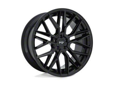 Niche Gamma Gloss Black Wheel; 22x10.5 (07-18 Jeep Wrangler JK)