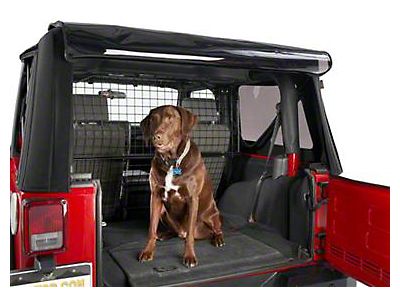 Bestop Jeep Wrangler Pet Barrier; Satin Black 42503-01 (11-18 Jeep Wrangler  JK 2-Door) - Free Shipping