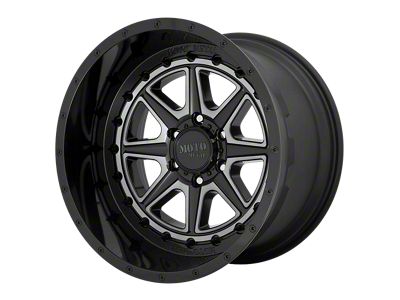 Moto Metal Phantom Gloss Black with Gray Tint Wheel; 20x12 (18-24 Jeep Wrangler JL)
