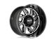 Moto Metal Hurricane Gloss Black Milled Wheel; Right Directional; 20x10 (07-18 Jeep Wrangler JK)