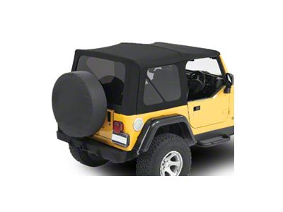 Bestop Replace-A-Top with Tinted Windows; Matte Black Twill (97-06 Jeep Wrangler TJ, Excluding Unlimited)