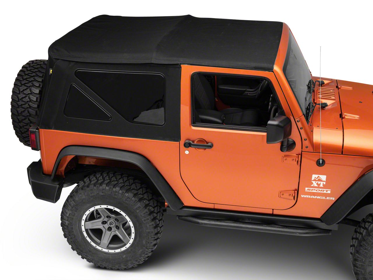 Bestop Jeep Wrangler Replace-A-Top with Tinted Windows; Matte Black Twill  79846-17 (10-18 Jeep Wrangler JK 2-Door) Free Shipping