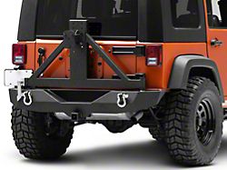 Barricade Trail Force HD Rear Bumper with Tire Carrier (07-18 Jeep Wrangler JK)