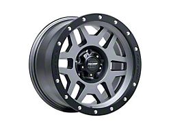 Pro Comp Wheels Phaser Matte Graphite with Black Lip Wheel; 17x9; -6mm Offset (07-18 Jeep Wrangler JK)