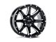Pro Comp Wheels Patriot Gloss Black Milled Wheel; 17x9 (07-18 Jeep Wrangler JK)