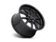 US Mag Rambler Gloss Black with Matte Black Wheel; 22x11 (07-18 Jeep Wrangler JK)