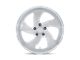 US Mag Desperado Silver Brushed Face Milled Diamond Cut Milled Wheel; 20x8 (07-18 Jeep Wrangler JK)