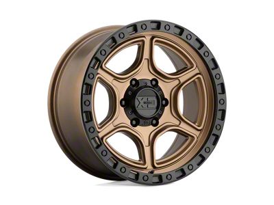 XD Portal Satin Bronze with Satin Black Lip Wheel; 17x8.5 (07-18 Jeep Wrangler JK)