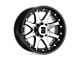 XD Addict Matte Black Machined Wheel; 20x9 (07-18 Jeep Wrangler JK)