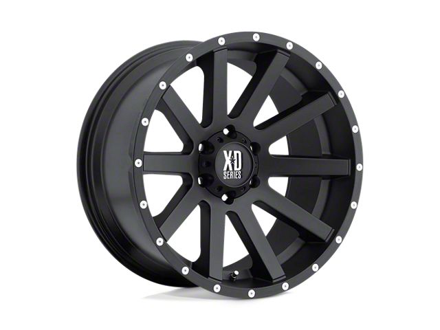 XD Heist Satin Black Wheel; 20x12 (07-18 Jeep Wrangler JK)