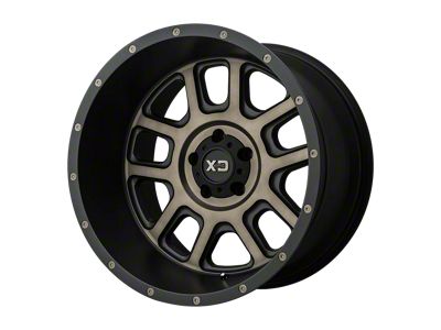 XD Delta Matte Black with Dark Tint Clear Wheel; 20x9 (07-18 Jeep Wrangler JK)