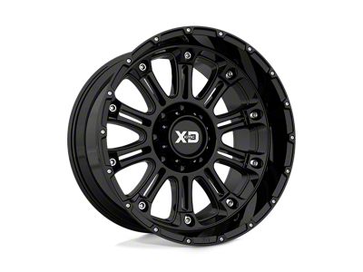 XD Hoss II Gloss Black Wheel; 20x10 (07-18 Jeep Wrangler JK)