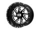 XD Recoil Satin Black Milled with Reversible Ring Wheel; 22x10 (07-18 Jeep Wrangler JK)