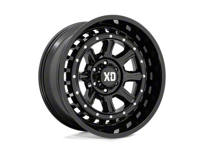 XD Outlander Gloss Black Wheel; 22x10 (07-18 Jeep Wrangler JK)