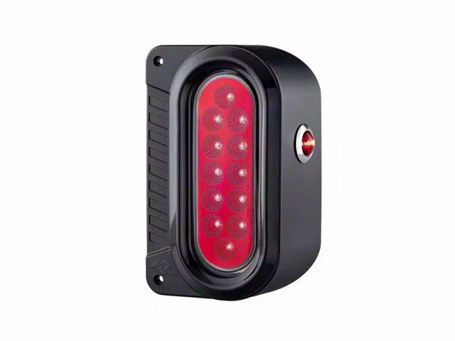 Rugged Ridge Flush Mount LED Tail Lights; Black Housing; Red Lens (07-18 Jeep Wrangler JK)