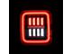 AlphaRex NOVA-Series Prismatic LED Tail Lights; Alpha Black Housing; Clear Lens (18-24 Jeep Wrangler JL w/ Factory Halogen Tail Lights)