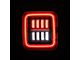 AlphaRex NOVA-Series Prismatic LED Tail Lights; Black/Red Housing; Clear Lens (18-24 Jeep Wrangler JL w/ Factory LED Tail Lights)