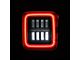 AlphaRex NOVA-Series Prismatic LED Tail Lights; Black/Red Housing; Clear Lens (18-24 Jeep Wrangler JL w/ Factory LED Tail Lights)