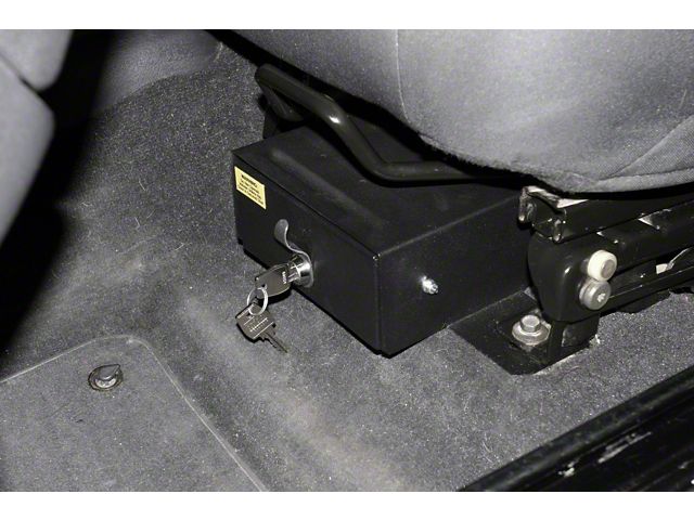 Tuffy Security Products Underseat Drawer with Combination Lock; Driver Side (03-06 Jeep Wrangler TJ w/ Flip Seat)