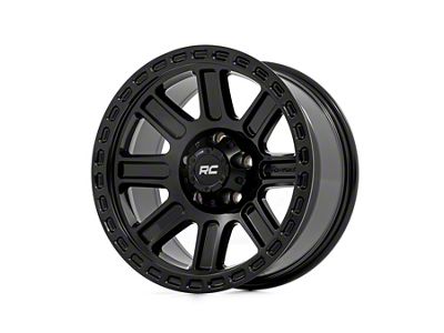 Rough Country 84 Series Gloss Black Wheel; 17x8.5 (20-24 Jeep Gladiator JT)