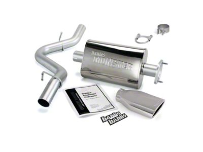 Banks Power Monster Cat-Back Exhaust System with Chrome Tip (04-06 4.0L Jeep Wrangler TJ, Excluding Unlimited)
