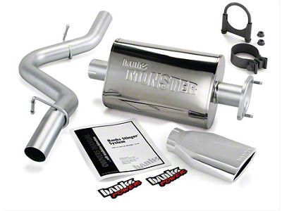 Banks Power Monster Cat-Back Exhaust System with Chrome Tip (04-06 4.0L Jeep Wrangler TJ Unlimited)