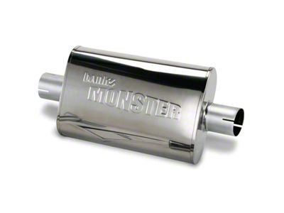 Banks Power Stainless Steel Muffer; 2.50-Inch Inlet/2.50-Inch Outlet (91-99 4.0L Jeep Wrangler TJ)
