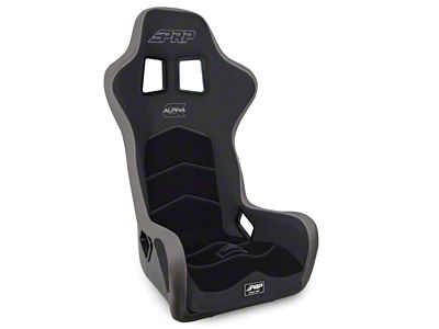 PRP Alpha Composite Seat; Black and Grey (Universal; Some Adaptation May Be Required)