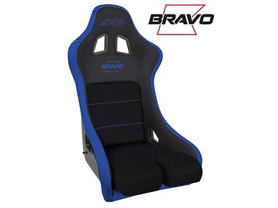 PRP Bravo Composite Seat; Black and Blue (Universal; Some Adaptation May Be Required)