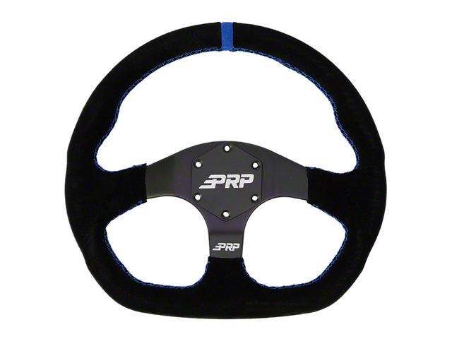 PRP Comp-R Suede Steering Wheel; Blue (Universal; Some Adaptation May Be Required)