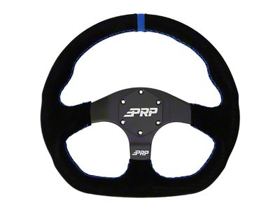 PRP Comp-R Suede Steering Wheel; Blue (Universal; Some Adaptation May Be Required)